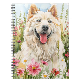  Notebook – Samoyed Watercolor Dog Lover Journal Anteckningsbok