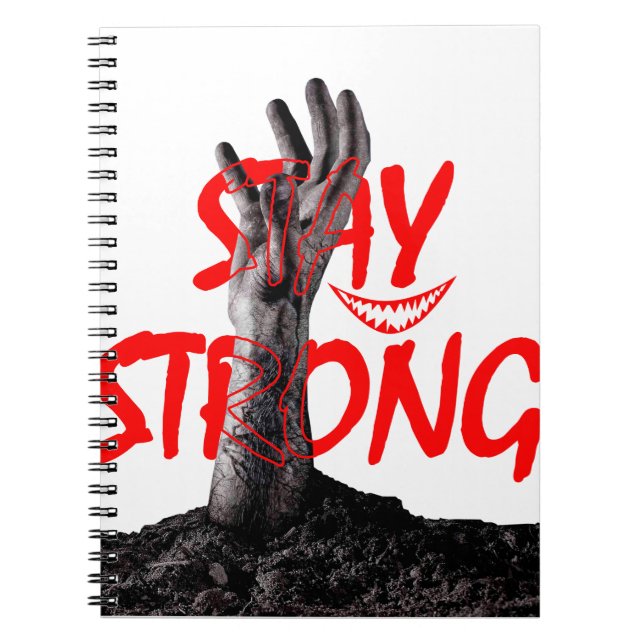 Notebook : Stay Strong Motivational Quote Design  Anteckningsbok (Framsidan)