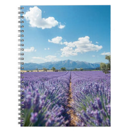 Notebook With A Outdoor Landscape With Mountains Anteckningsbok