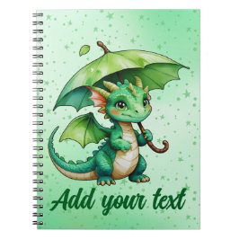 Notebook with Baby Dragon Art Anteckningsbok