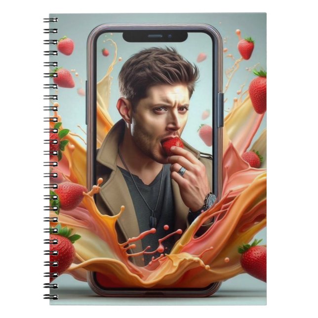 Notebooks Dean con fragole Anteckningsbok (Framsidan)