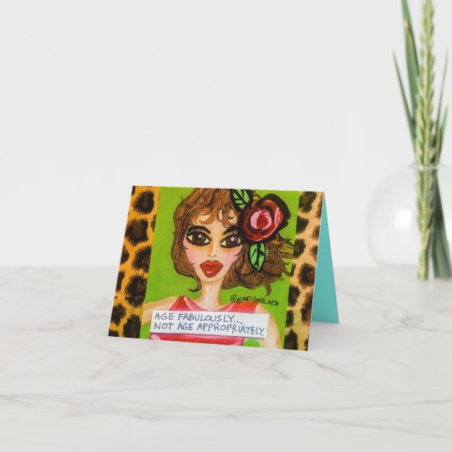 Notecard- ålder fantastisk, inte åldersmässig. kort (Framsida)