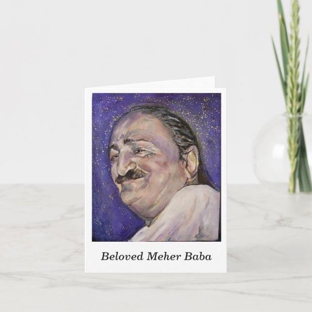 Notecard-- Älskad Meher Baba Kort (Framsida)