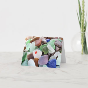 Notecard - Assorterat havsglas Kort