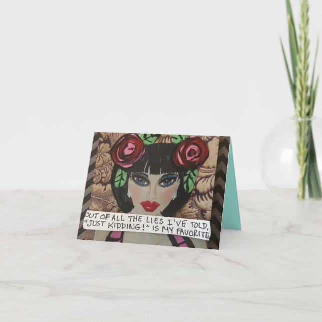 Notecard-av alla liggert har jag berättat att kort (Framsida)