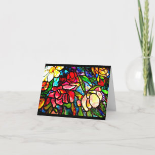 Notecard-Befläckte Exponeringsglas-Louis Tiffany Kort