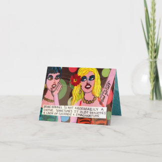 NOTECARD--BEINGDET NORMALA ÄR INTE NÖDVÄNDIGTVIS KORT