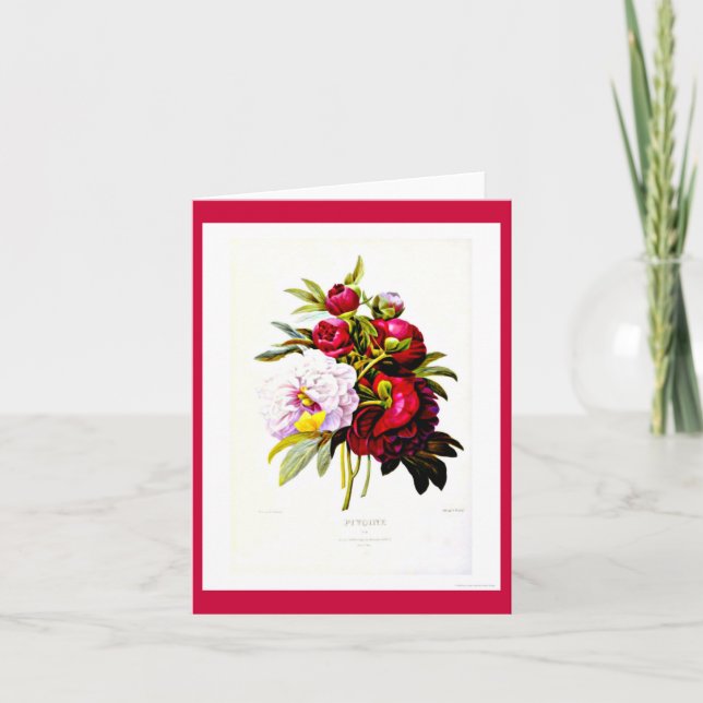 Notecard-Botanicals-Pierre Joseph Redoute 7 Kort (Framsida)