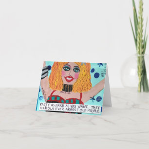 NOTECARD-DE HARDLY VARJE ARREST GAMLA MÄNNISKOR KORT