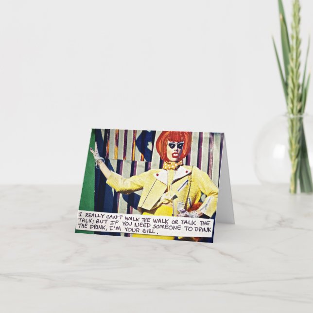 NOTECARD=DET GÅR INTE ATT VERKLIGEN WALK ELLER PRA KORT (Framsida)