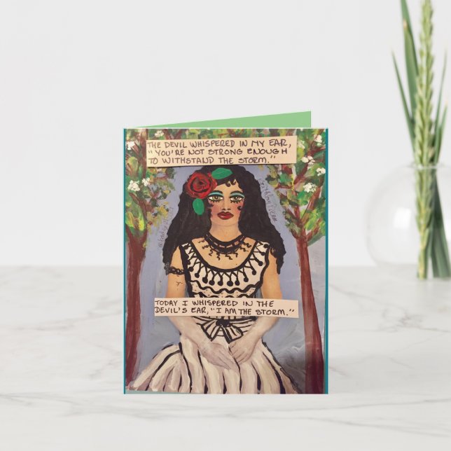 Notecard-djävulen som viskade i mitt öra, du är in kort (Framsida)