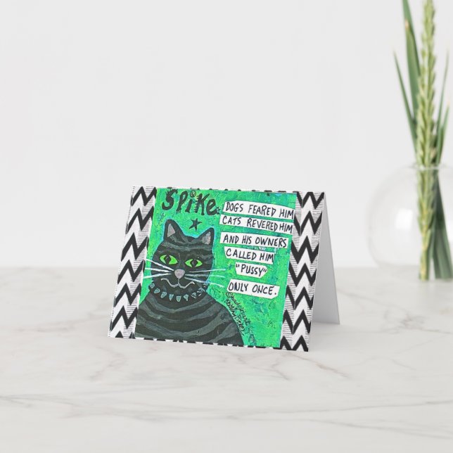 NOTECARD-DOGS FRUKTADE HONOM, KATTER VÖRDADE HONOM KORT (Framsida)