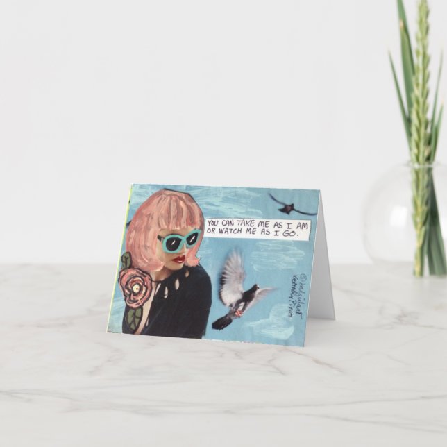 NOTECARD-DU KAN TA MIG SOM JAG ÄR KORT (Framsida)