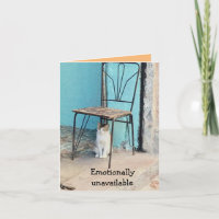 Notecard-emotionellt otillgänglig
