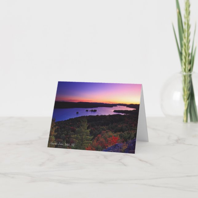 Notecard:  Fjärde sjö, öppning, NY Kort (Framsida)