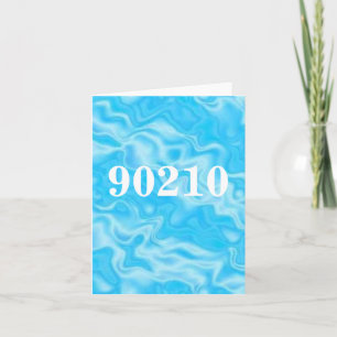 notecard för 90210 postnummer kort
