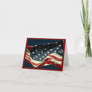 Notecard för den amerikanska veterandagen tack kort
