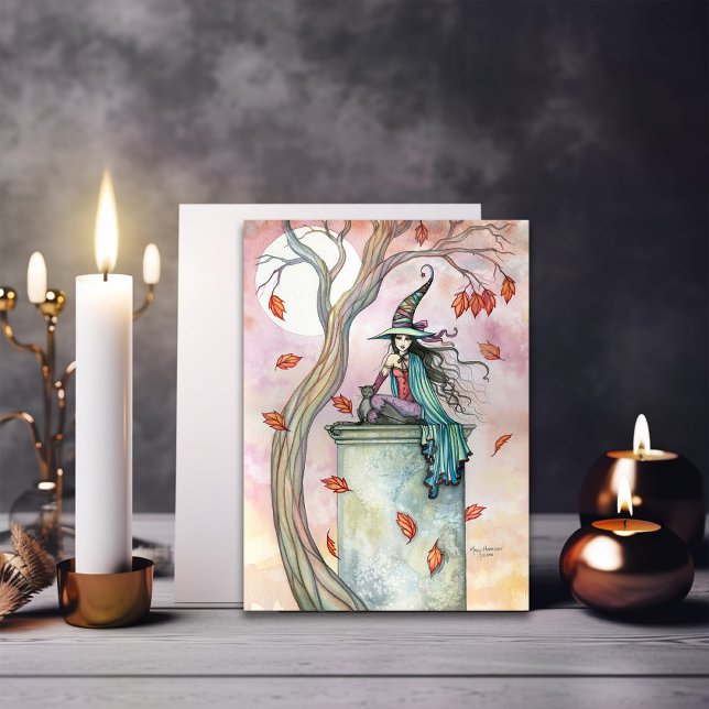 Notecard för Hat Halloween-kort för hösten Kort (Skapare uppladdad)