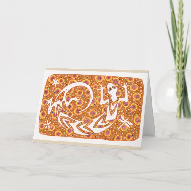 Notecard "för lycklig ande" kort (Framsida)