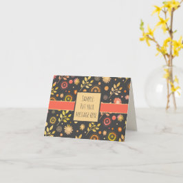 Notecard för Modern Blommigt för inspiritivitet i Kort