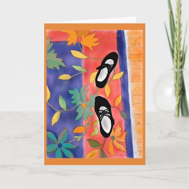 Notecard för nya skor kort (Framsida)
