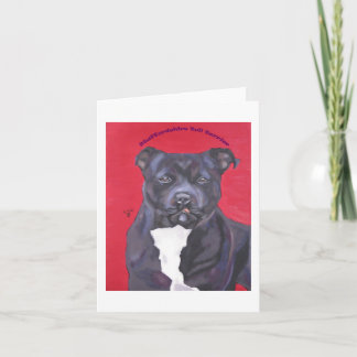 Notecard för Staffordshire tjurTerrier Kort