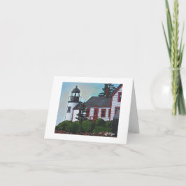 Notecard för textil Art fyr Kort