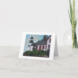 Notecard för textil Art fyr Kort