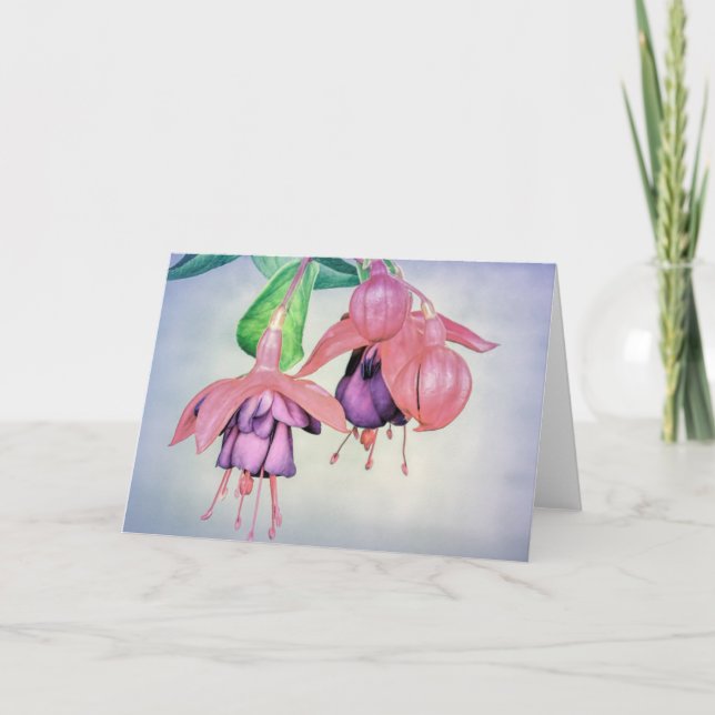 Notecard - Fuchsia Anteckningskort (Framsida)