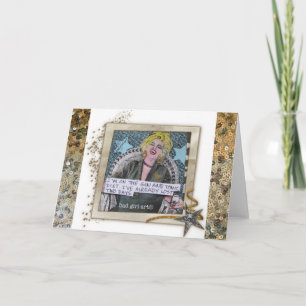 NOTECARD-I ÄR PÅ GIN OCH TONIC DIET. KORT