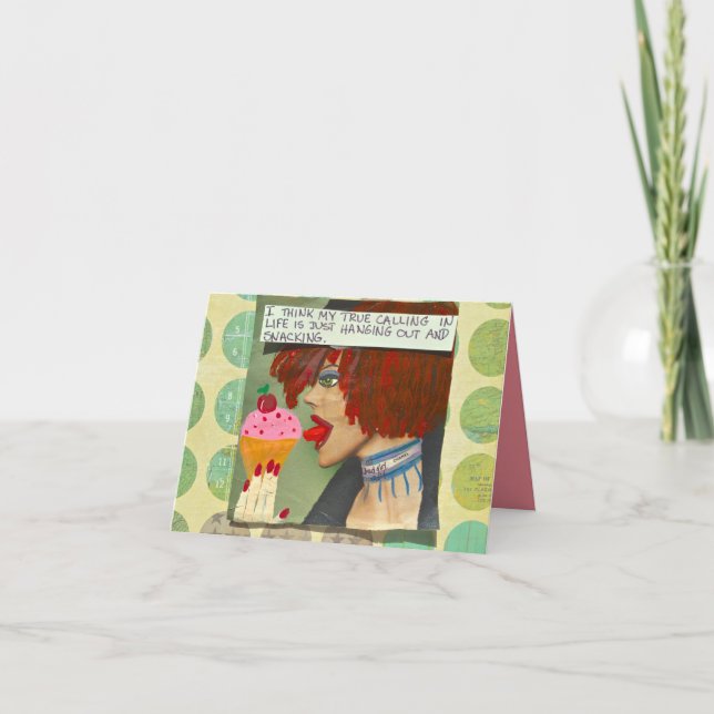 NOTECARD-I-TÄNKA MIN SANT KRÄVER I LIVET KORT (Framsida)