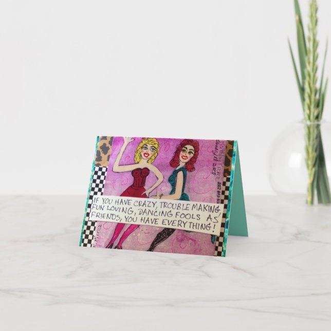 NOTECARD-IF HAR DU GALET, BESVÄRAR DANANDE KORT (Framsida)