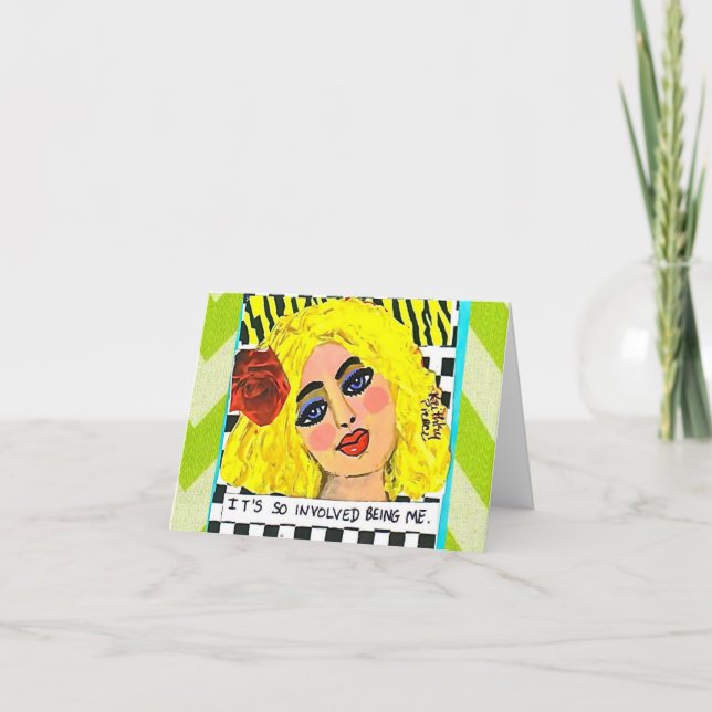 NOTECARD-IT är SÅ INVOLVERAT VARA MIG Kort (Framsida)