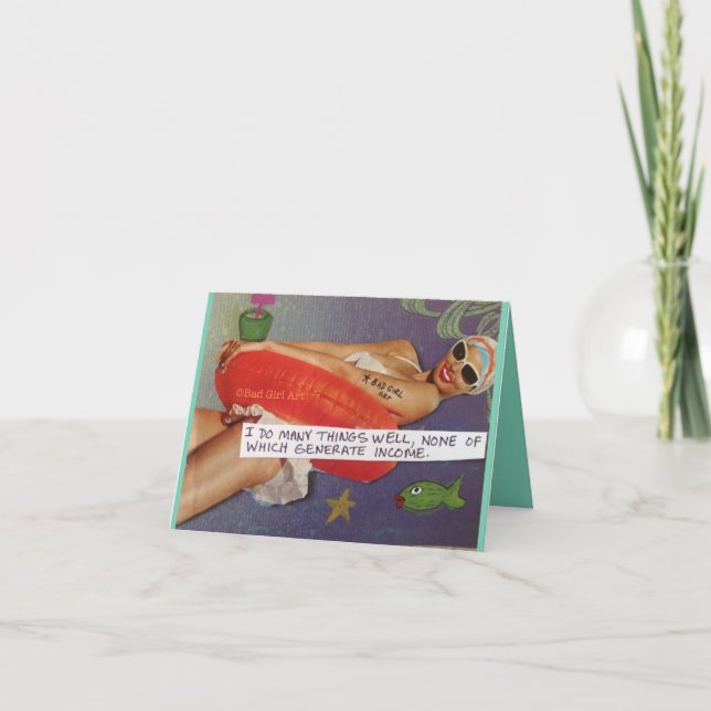 NOTECARD-JAG GÖR MÅNGA SAK VÄL... KORT (Framsida)