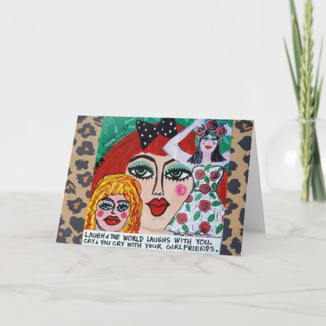 NOTECARD-LAUGH OCH VÄRLDSLAUGHS MED DIG. KORT (Framsida)