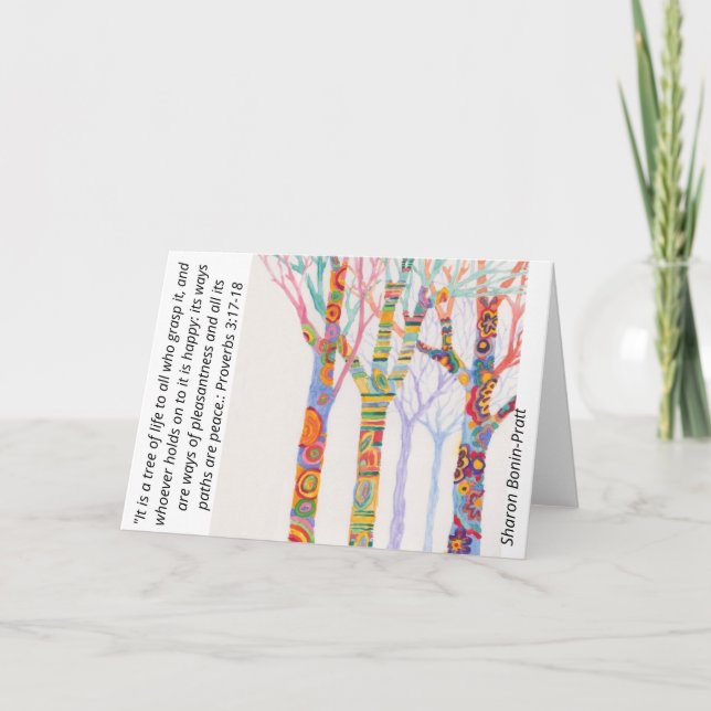 notecard Livets träd av Sharon Bomin-Pratt Kort (Framsida)