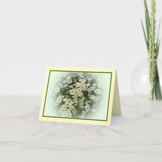 Notecard med det blom- trycket kort (Framsida)
