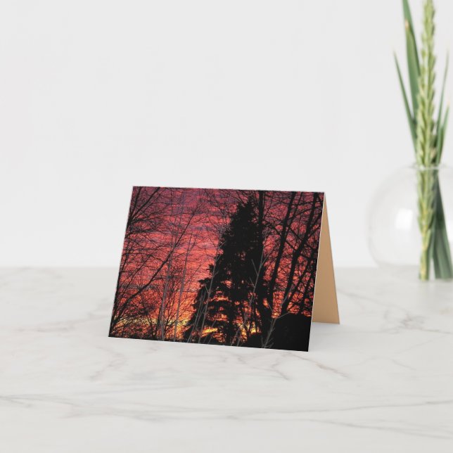 Notecard med Gorgous Sunset Kort (Framsida)