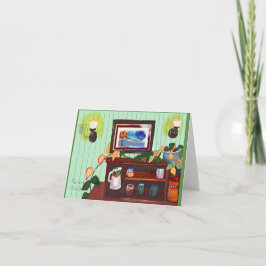 Notecard med inbjudan till insida