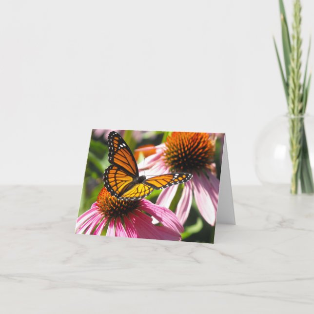 Notecard med Monarch Butterfly Kort (Framsida)