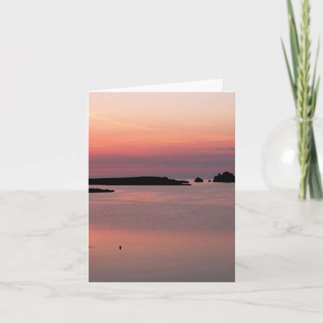 Notecard: Minorca solnedgång Kort (Framsida)