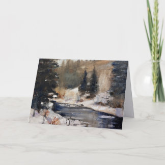 Notecard of Sarvis In Winter, Steamboat Springs,CO Tack Kort