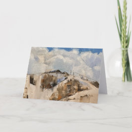 Notecard of Steamboat Springs Ski Lift Tack Kort