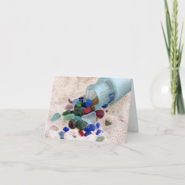 Notecard - Ökande glasskiva över havet Kort (Framsida)