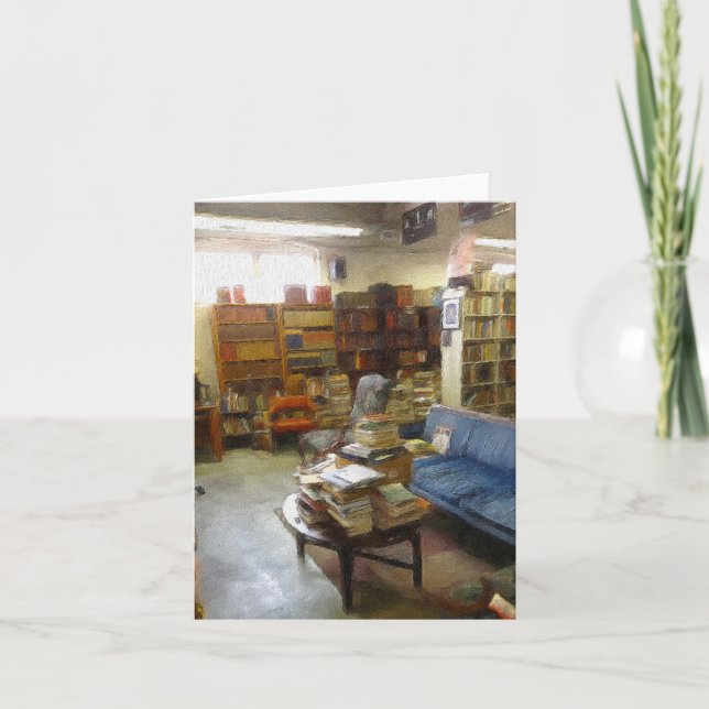 Notecard: På det använda boklagret Kort (Framsida)
