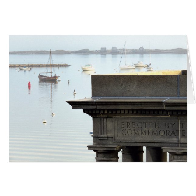 Notecard - Plymouth, MORSA hamn OBS Kort (Framsidan Horizontal)