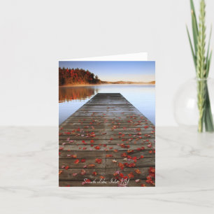 Notecard - sjunde sjö, öppning, NY Kort