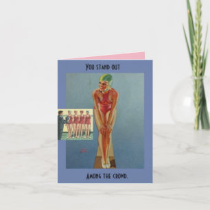 Notecard- som du står ut bland folkmassan kort