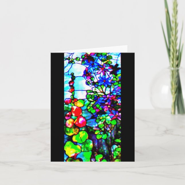 Notecard-Stached Glass-Louis Tiffany 3 Kort (Framsida)