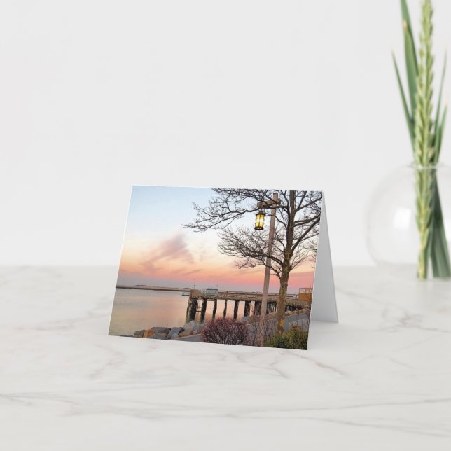 Notecard - Sunset Plymouth MORSA Kort (Framsida)